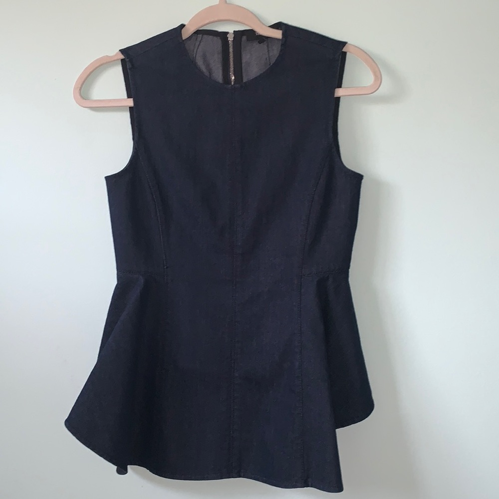 Theory Peplum Jean sleeveless top